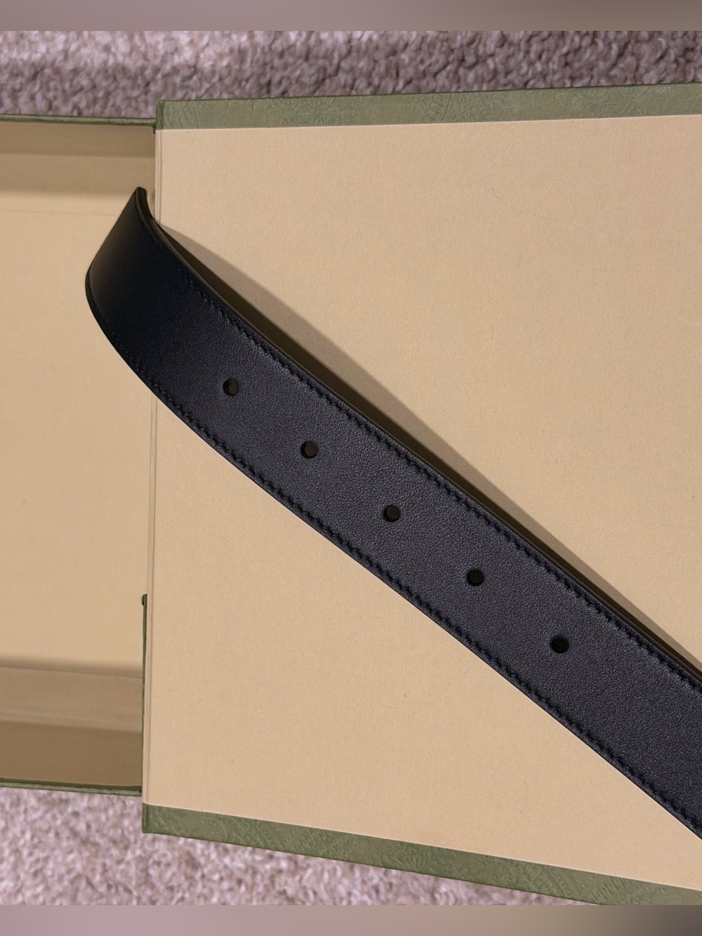 Gucci GG Marmont Belt Black Leather Gold Buckle – Brand New w/ Box & Dust Bag - Picture 6 of 7